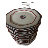 Flat plates Porcelaine Raynaud , Limoges