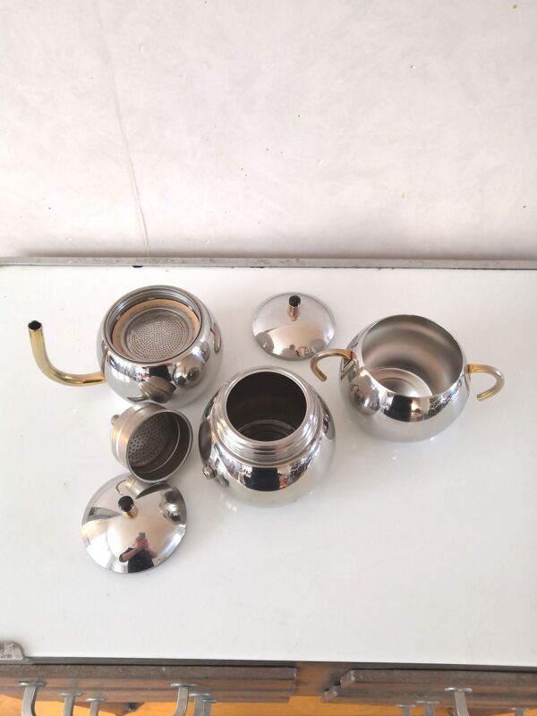 Cafetière et sucrier Alfa design Tracanzan Italy
