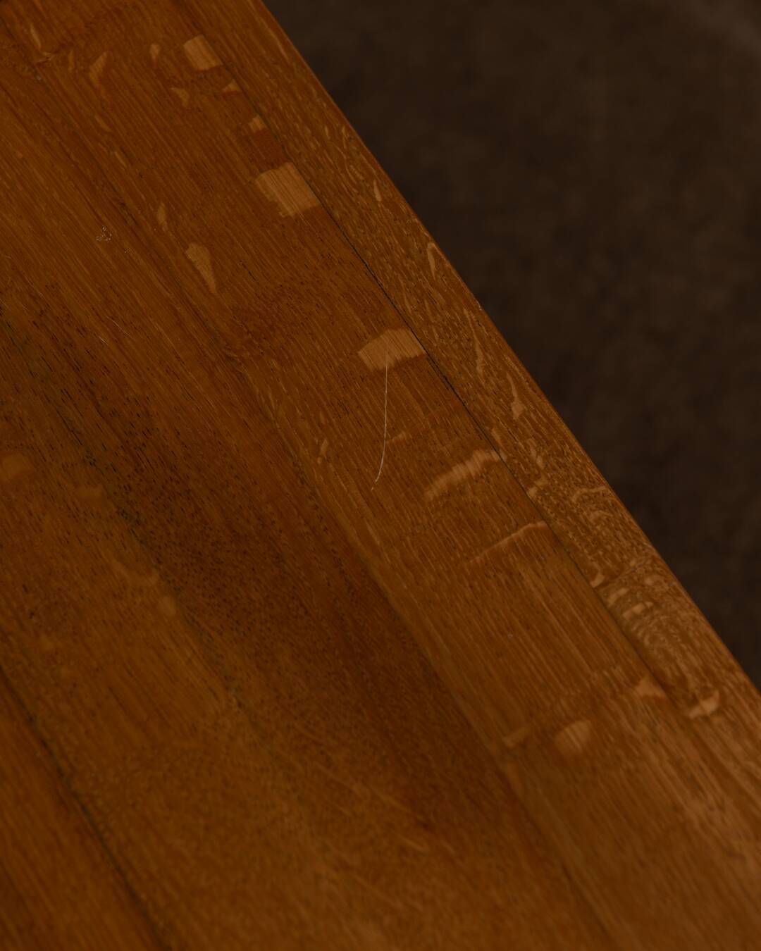 Brutalist Solid Oak Nesting Tables (Set of 3) – Dutch 1970s