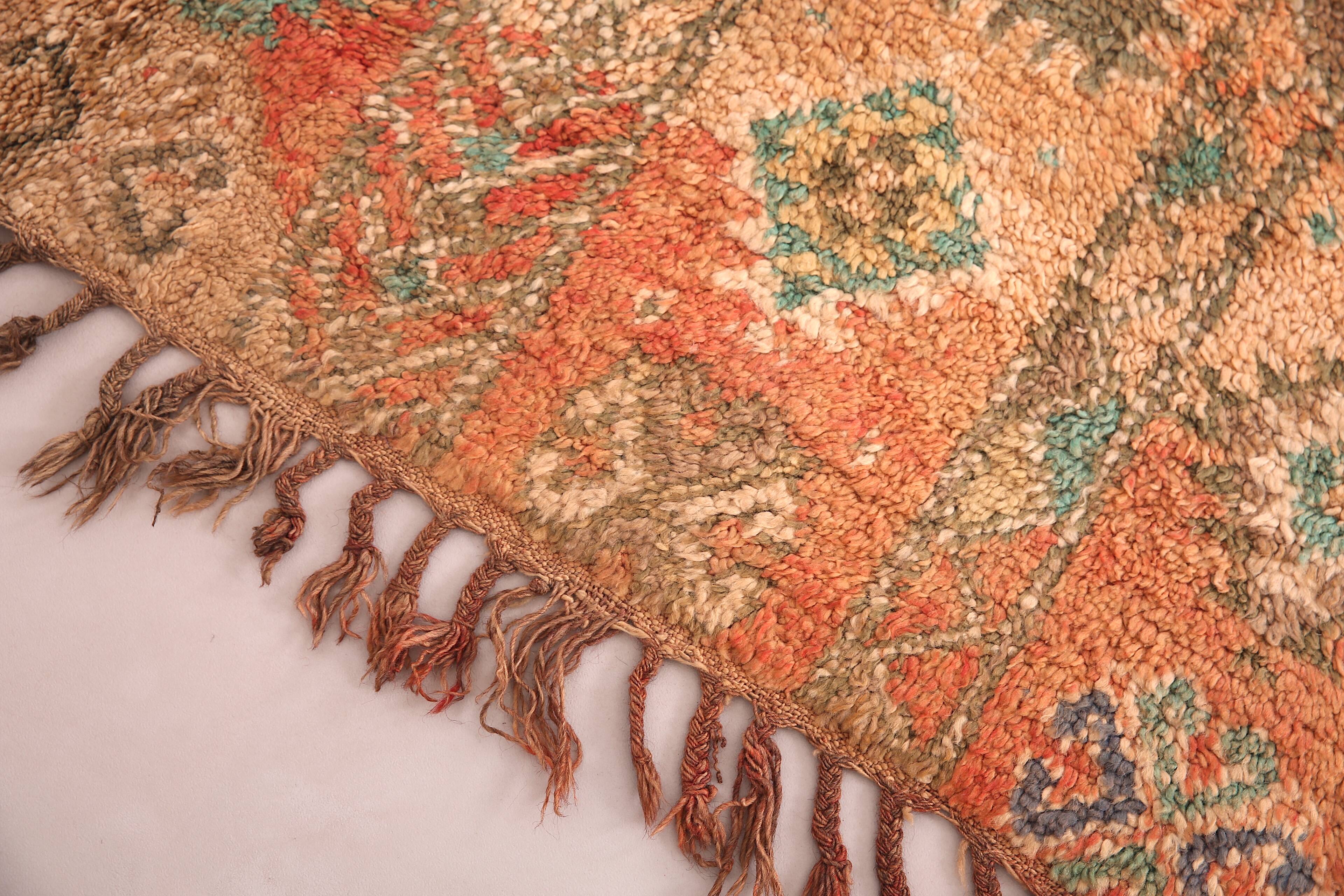 Vintage Moroccan Boujaad Rug 198 CM X 342 CM