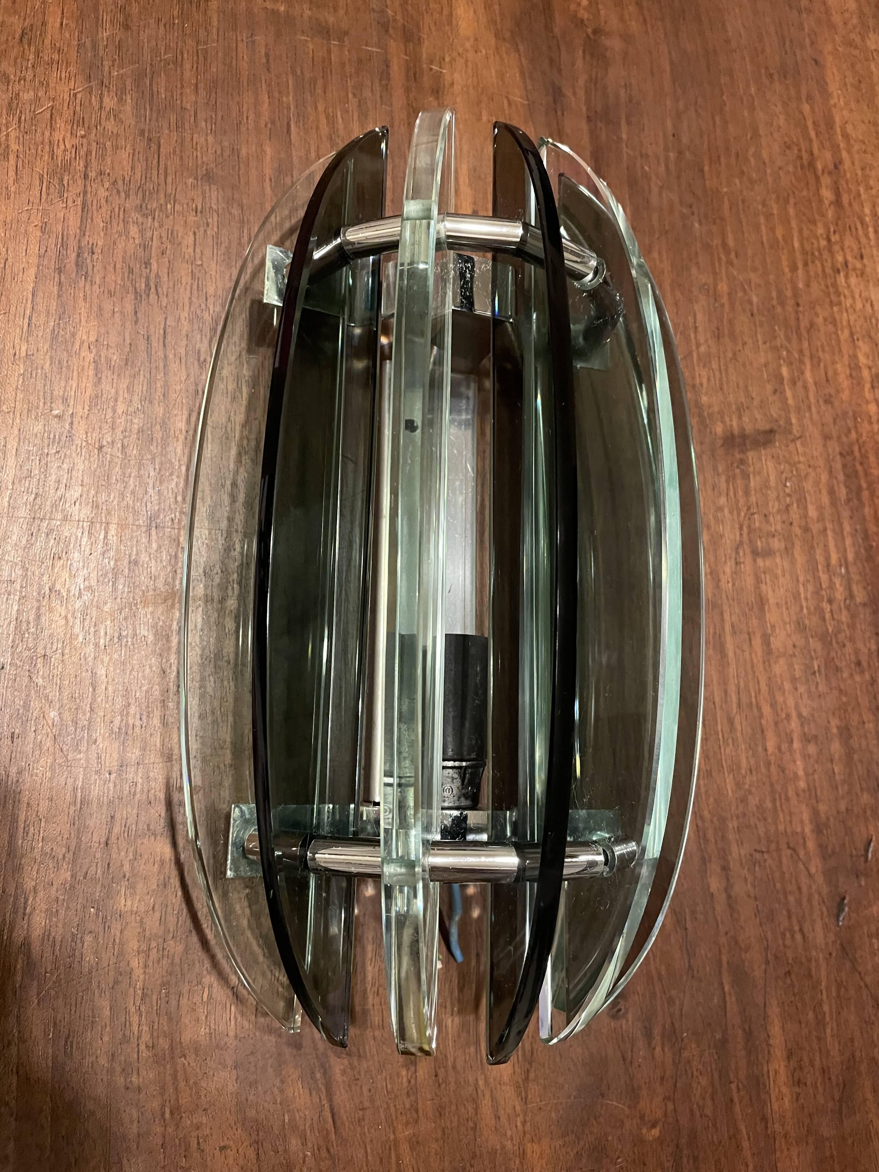 Wall lights with Murano glass slats VECA Italy