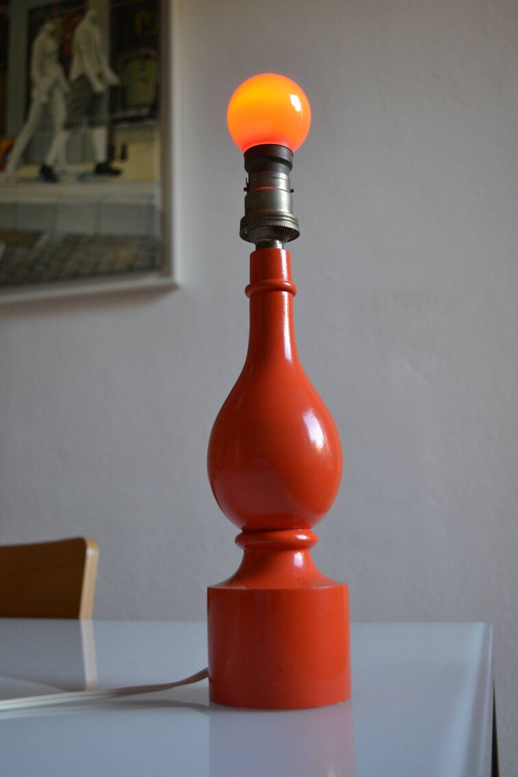 Paire de petites lampes de chevet vintage Philippe Capelle