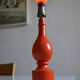 Pied de lampe orange 70's philippe capelle