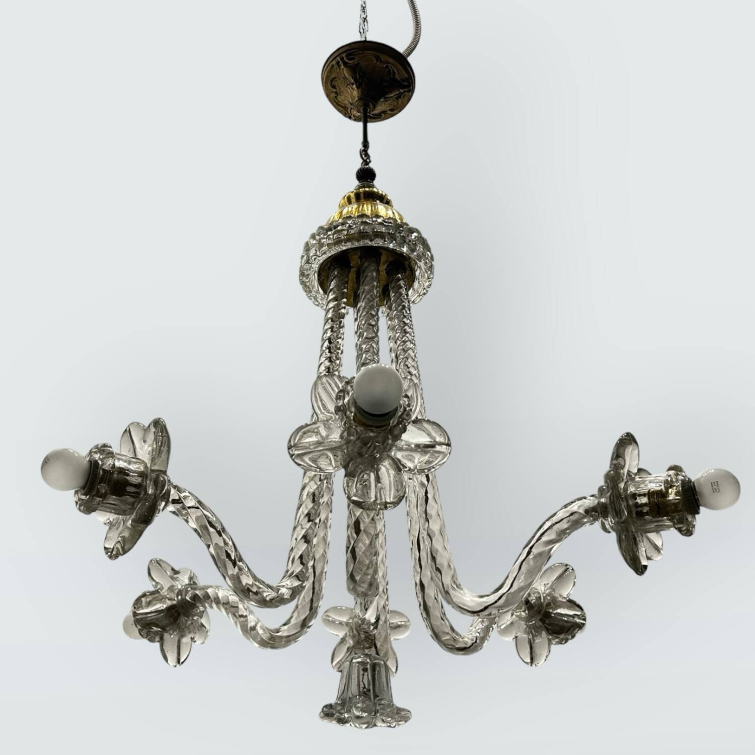 Art Deco Murano Glass Chandelier 1920/40’s