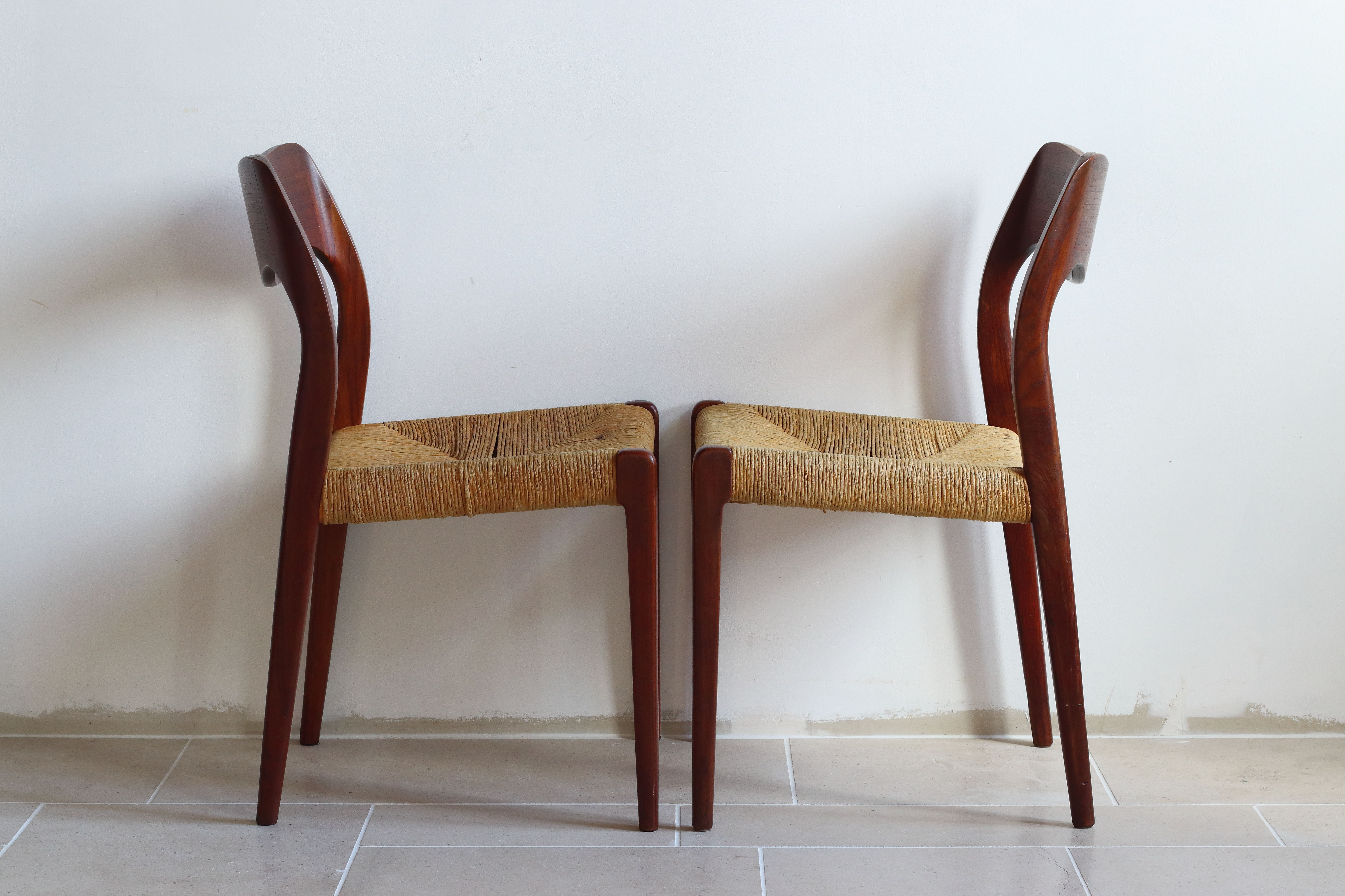 Pair of chairs n ° 71 by Niels O Moller for JL Mollers Møbelfabrik