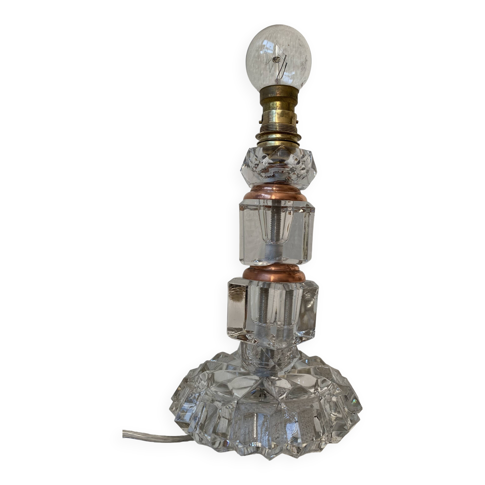 Lampe val St Lambert art déco