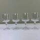 4 crystal glasses