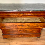 Chest of drawers with marble top
