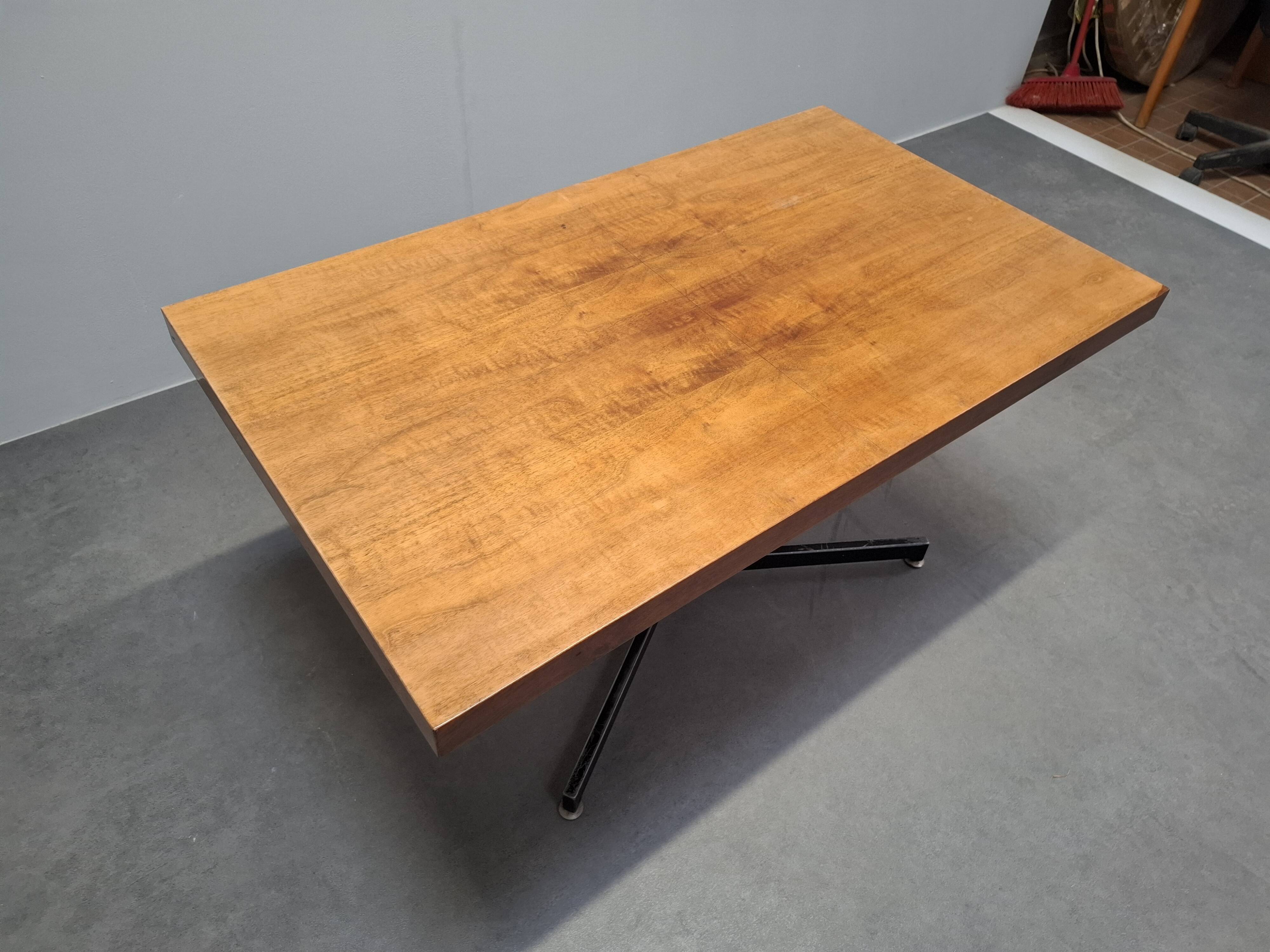 Height Adjustable Oak Table by ILSE Möbel, Germany, 1970s, Mid-Century