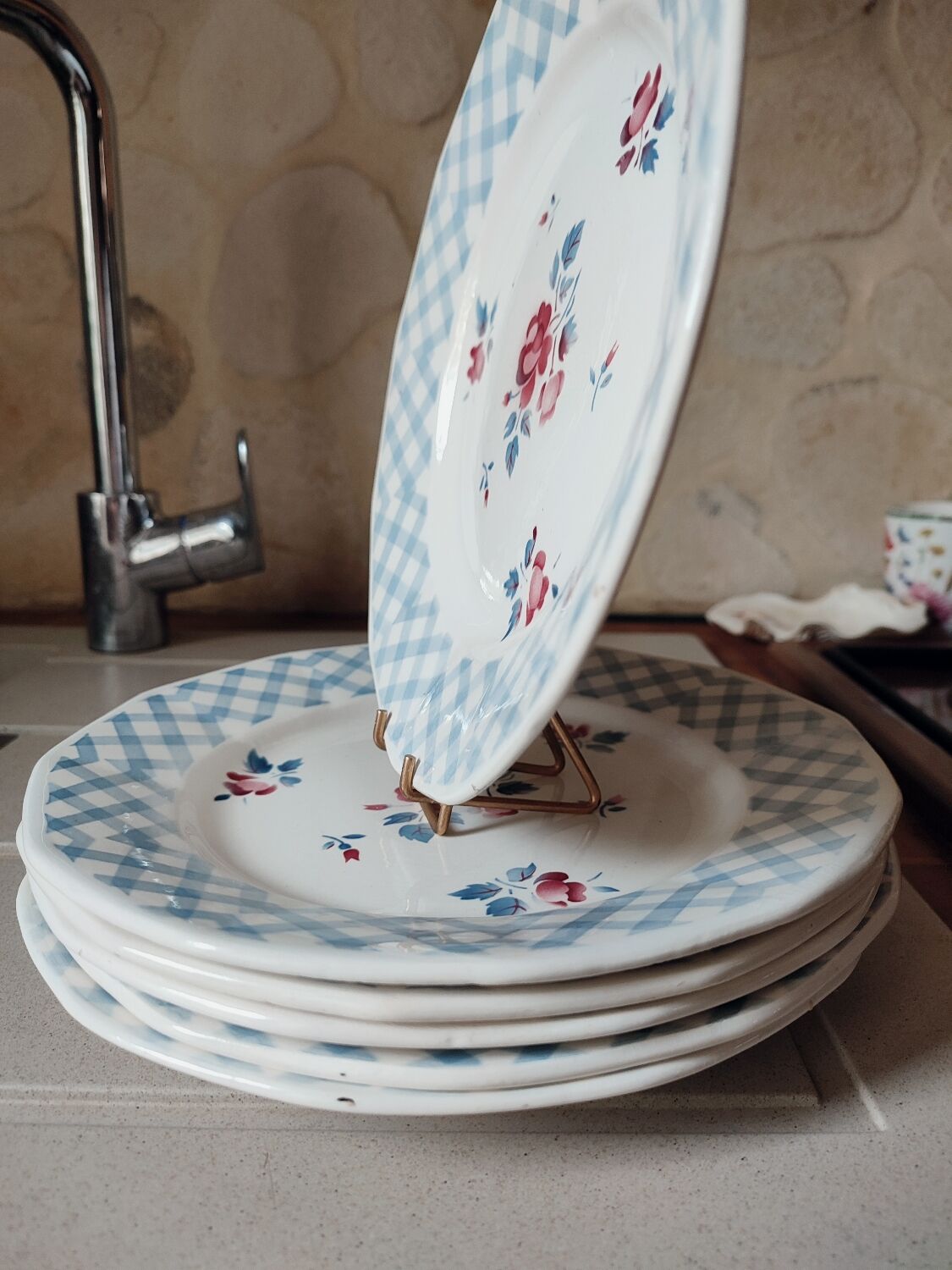 6 flat plates Bastia by Sarreguemines