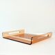 Large plexiglass serving tray, vintage 1970s design