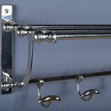 Chrome-Plated Metal Wall-Mounted Locker – Mid-20th Century