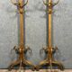 Thonet: pair of parrot coat racks in the shape of a "half-moon"