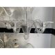 Transparent Murano-Style Venetian Glass Chandelier Featuring Fern (“Felci”)