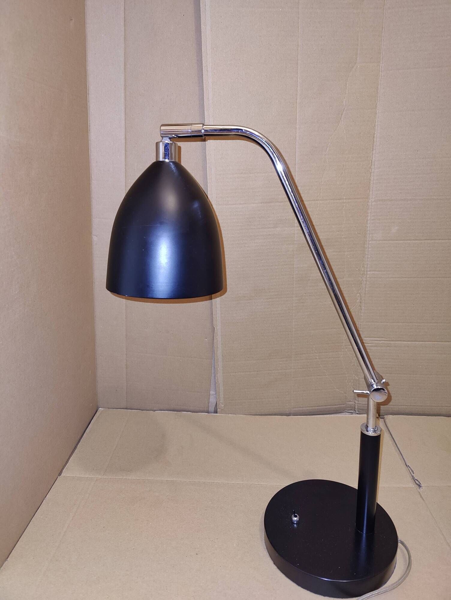 Black minimalist desk lamp MarkSlöjd (Sweden) Fredrikshamn Art Deco