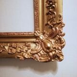 Louis XV large format gilded frame - Foliage: 66 x 55 cm