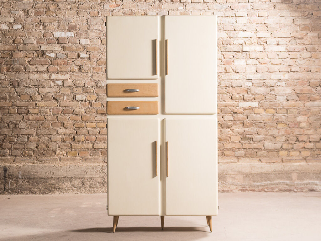 Cupboard equipped with plenty of storage, circa 1950