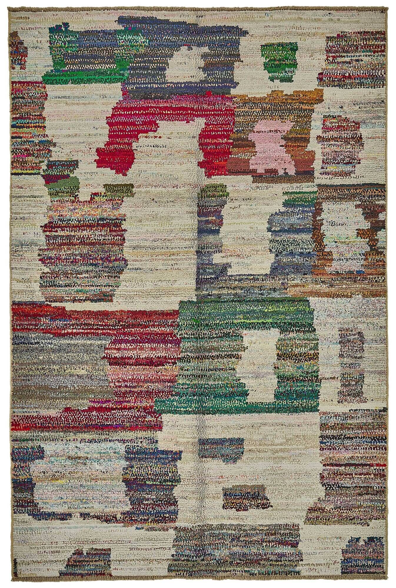 Handwoven Turkish Recycled Boho Rug 200 cm x 301 cm
