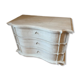 White wooden chest of drawers