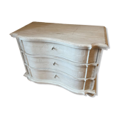 White wooden chest of drawers