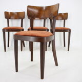 1940s Set of Four Dining Chairs ,Czechoslovakia