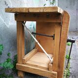 Meuble de métier établi ancien en bois