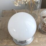 Opaline globe table lamp