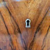 Art Decò chest of drawers from the 1940s in mahogany and briar