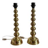 Pair of Mid-Century Brass Lamps by Enco, Sweden