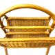 Magazine door in rattan and vintage bamboo