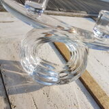 Candlesticks double arms crystal years 50-60