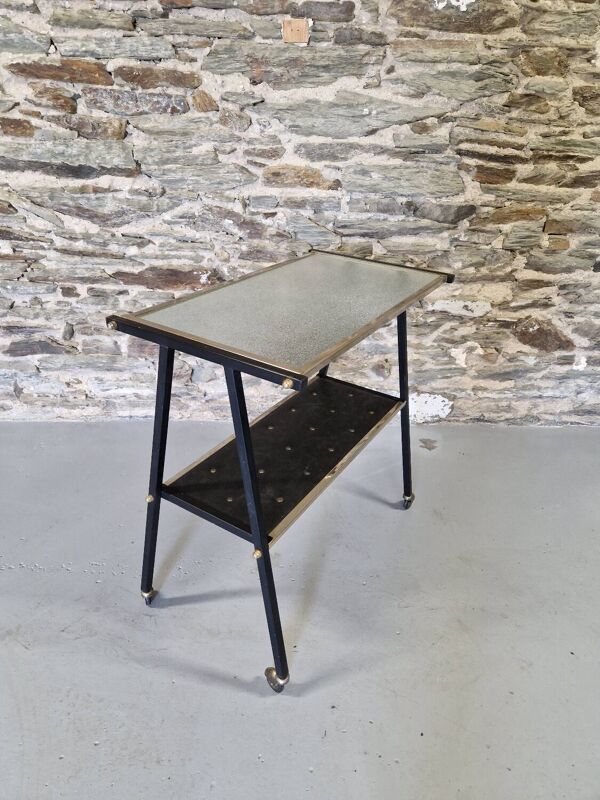 Desserte console roulante années 60