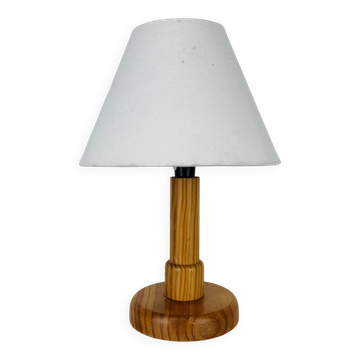 Vintage pine lamp, 70s, solid wood