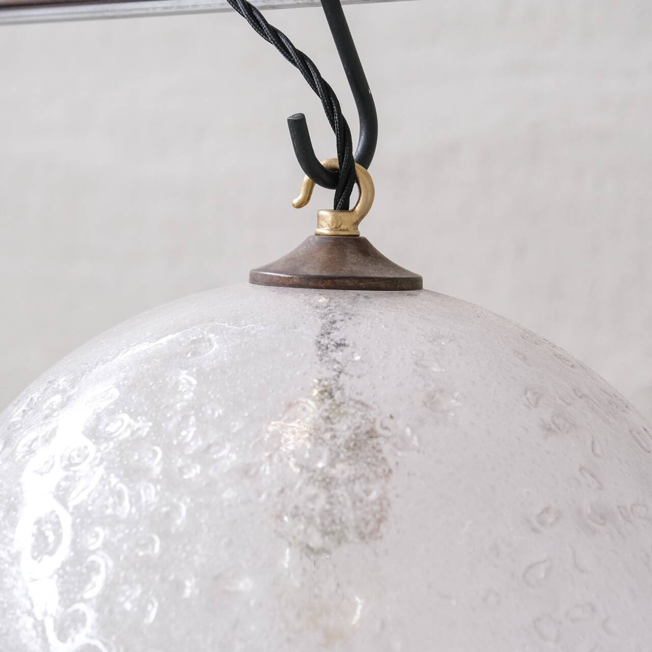 Italian Mid-Century 'Lava' Murano Glass Pendant Light