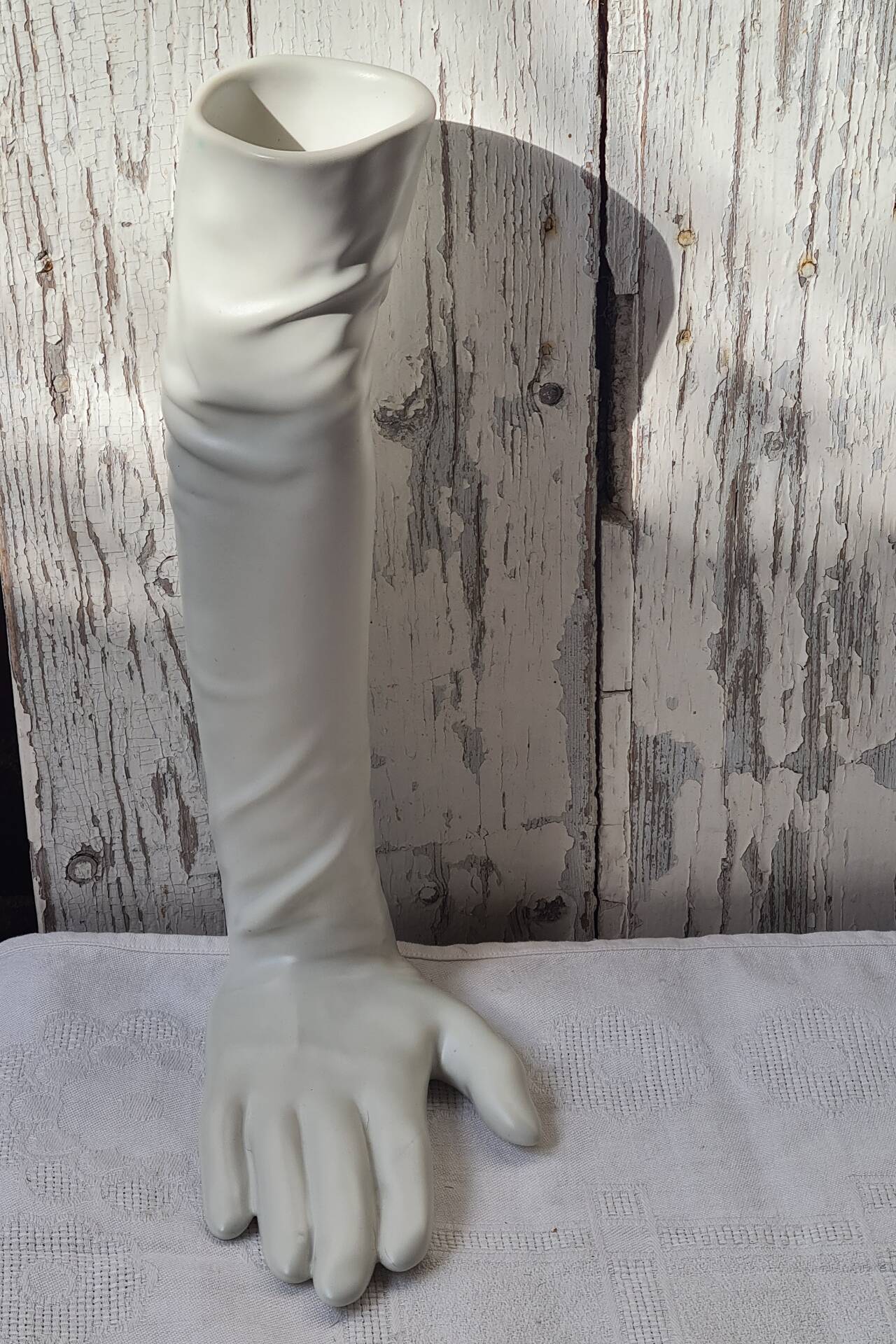 Glove vase said Audrey Hepburn