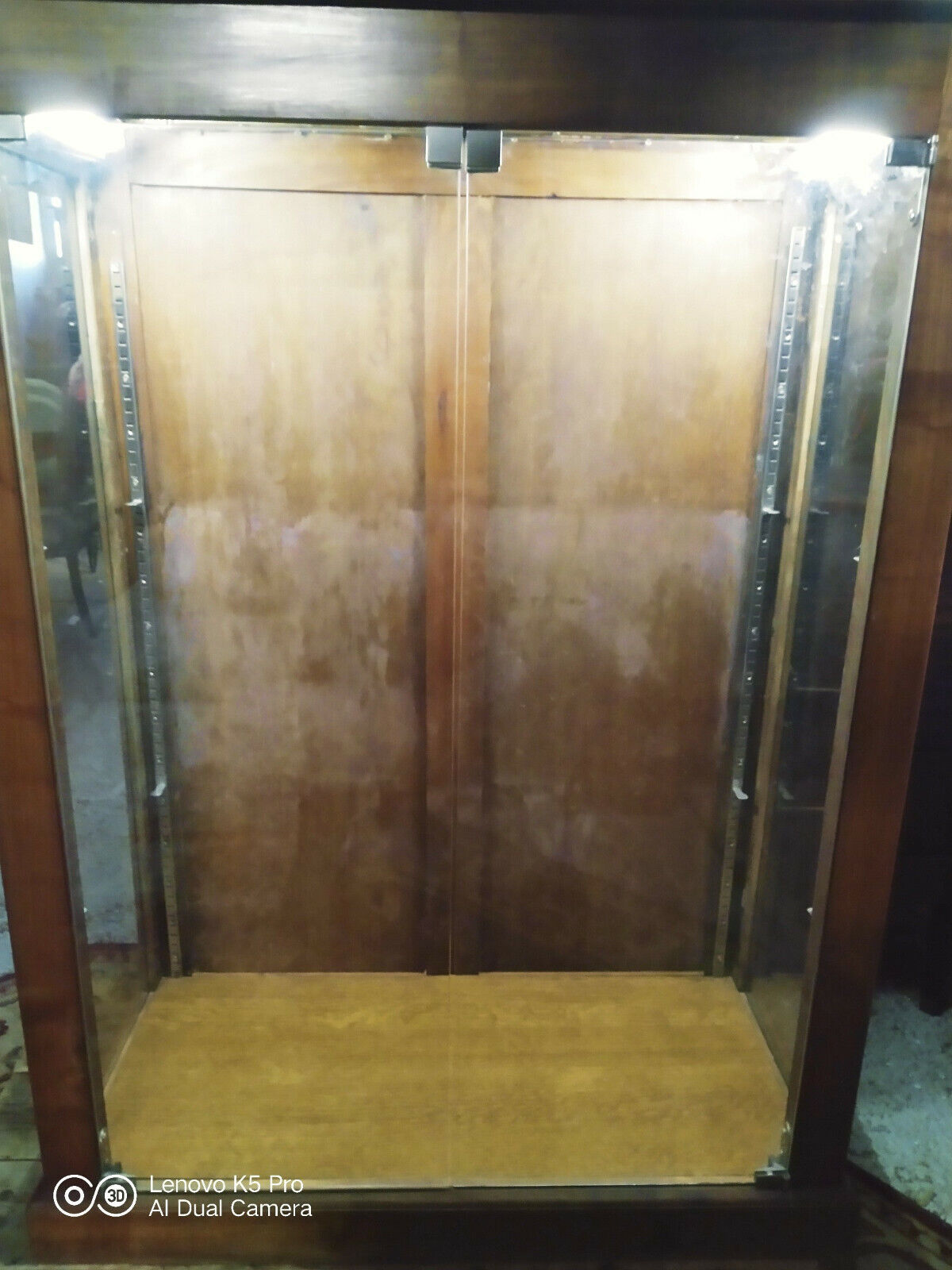 Vintage walnut showcase