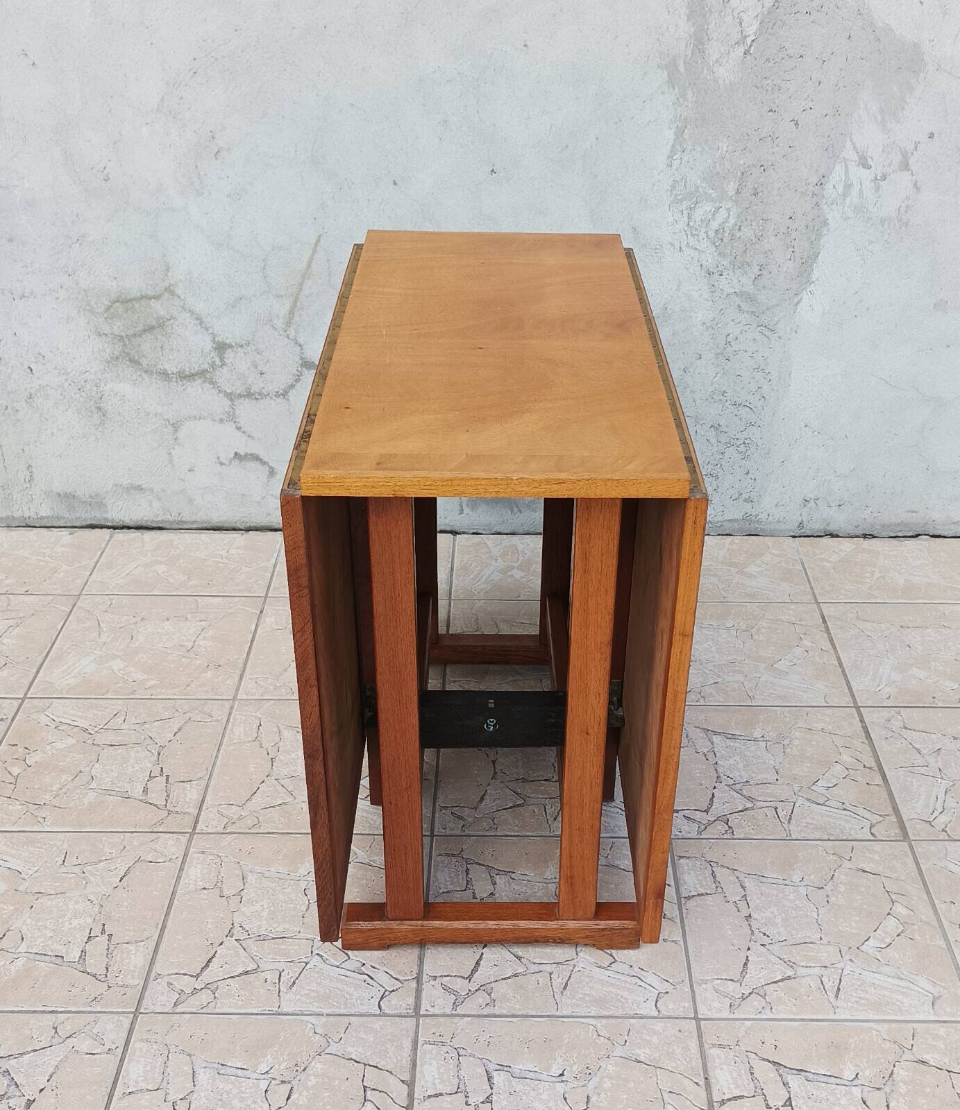 Folding table in beech from 1950