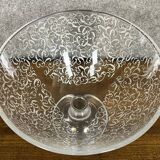 Large Baccarat crystal centerpiece on pedestal