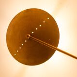 6-light wall sconce in patinated brass, contemporary work