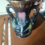 Black and gold vase