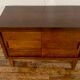 LOW FURNITURE RUSTIC SIDEBOARD MODERNIST ENFILADE HAS 2 DOORS IN CHENE - WIDTH 90 CM