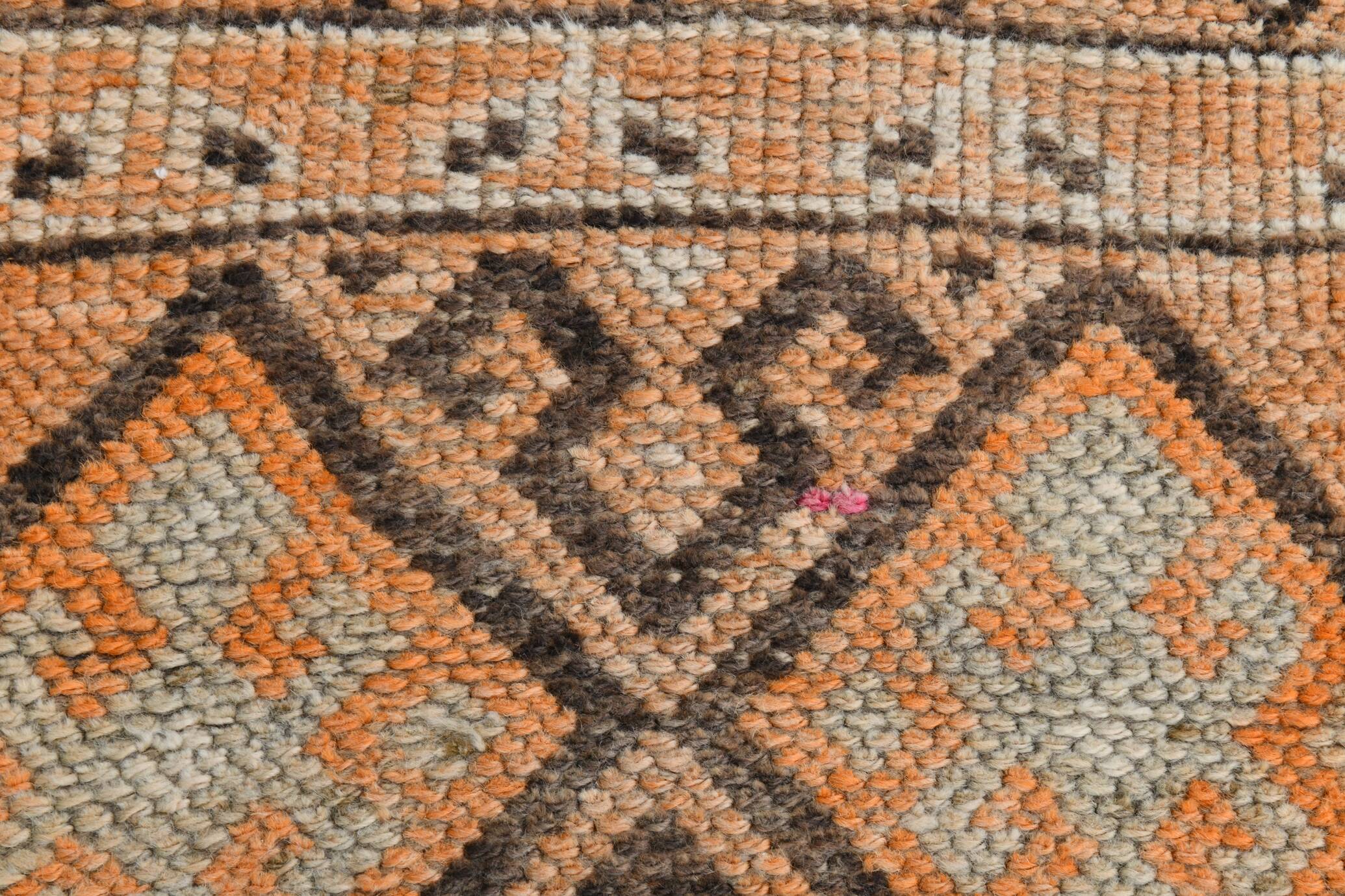 3x12 Soft Red Brown Turkish Runner Rug, 83x365Cm