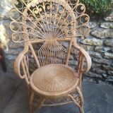Rattan armchair Style Emmanuelle
