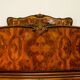Rounded Walnut Burl Double Bed, 1950s