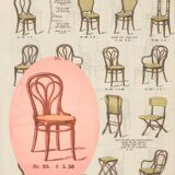 Bistrot de Vienne, chair Thonet N°25 Ca, 1880