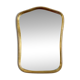 Vintage wall mirror with gold rim