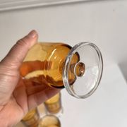 smoked glass wine glass