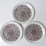 Assiettes staffordshire grès vintage