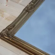 Large Bevelled Wall Mirror Ornate Vintage