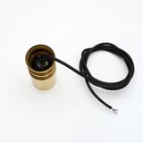 Pair of golden lamps, Denmark, 1950s